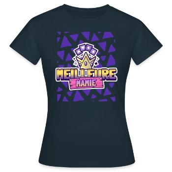 Meilleure mamie. - T-shirt Femme - marine - Devant - AI Model Female 172 dark (172cm)