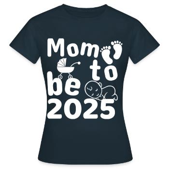 Future maman 2025, future maman 2025 - T-shirt Femme - marine - Devant - AI Model Female 172 dark (172cm)