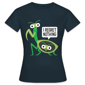 Mante religieuse cadeau sexe sexy ça valait le coup - T-shirt Femme - marine - Devant - AI Model Female 172 dark (172cm)