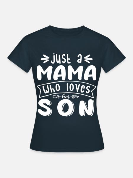 J’aime mon fils - T-shirt Femme - marine