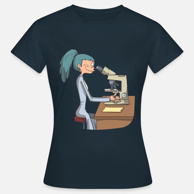 Biomedical science microscope - Women's T-Shirt - navy