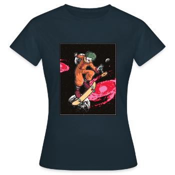 Clown fou - T-shirt Femme - marine - Devant - AI Model Female 172 dark (172cm)