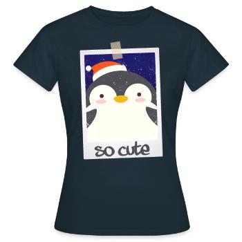 Pingouin si mignon 9/13 - T-shirt Femme - marine - Devant - AI Model Female 172 dark (172cm)