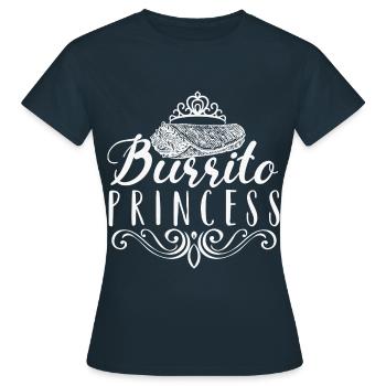 Cheat Day Burrito Burger Fast Food Pizza - Women's T-Shirt - navy - Front - AI Model Female 172 dark (172cm)