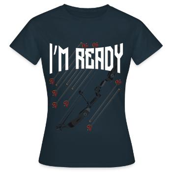 archer - T-shirt Femme - marine - Devant - AI Model Female 172 dark (172cm)