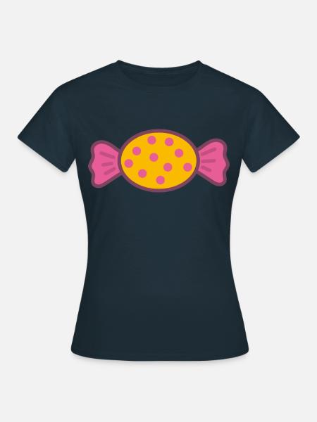 Süßigkeit Süßes - Frauen T-Shirt - Navy