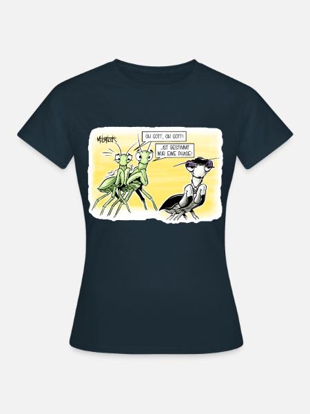 Gottesanbeterin - Frauen T-Shirt - Navy