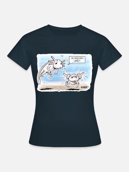 Schlechte Laune Axolotl - Frauen T-Shirt - Navy
