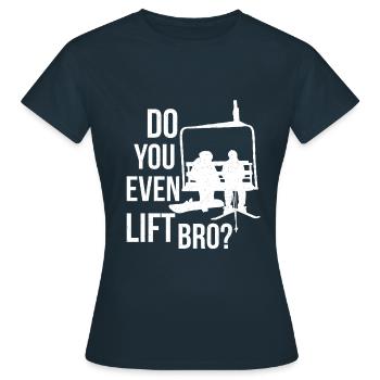 Snowboard Snowboarding Snowboardurlaub Snowboarder - Frauen T-Shirt - Navy - Vorne - AI Model Female 172 dark (172cm)