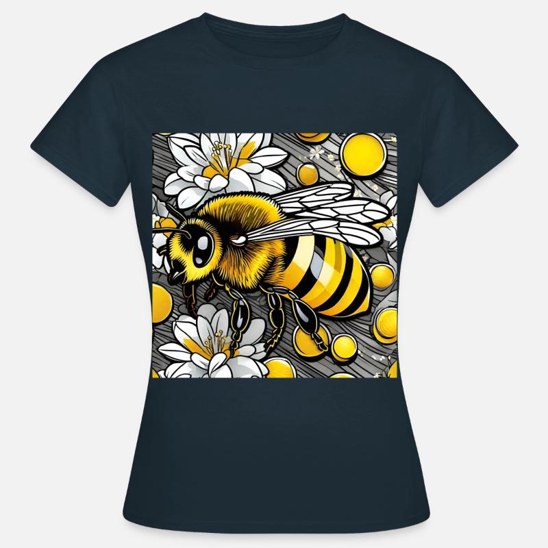 Cute Bee - Women's T-Shirt - navy