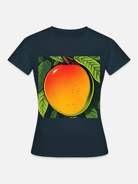 Mango auf einem Baum - Frauen T-Shirt - Navy