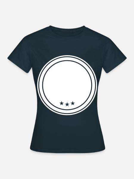 kreis emblem - Frauen T-Shirt - Navy