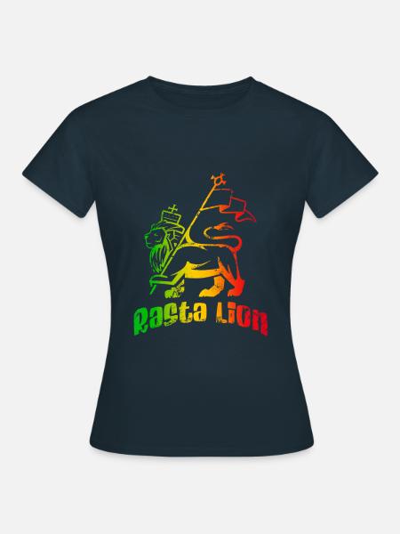 Rasta Lion - T-shirt Femme - marine
