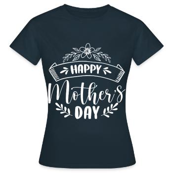 Happy Mother's Day for Best Mom - Women's T-Shirt - navy - Front - AI Model Female 172 dark (172cm)