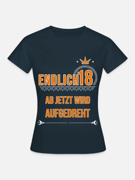 18. Geburtstag - Frauen T-Shirt - Navy