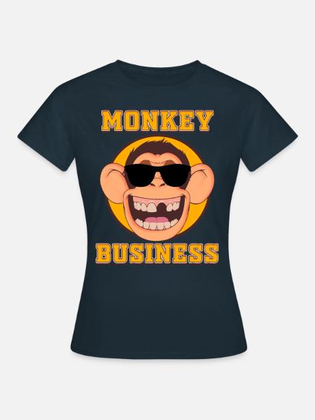 MONKEY Business - Frauen T-Shirt - Navy