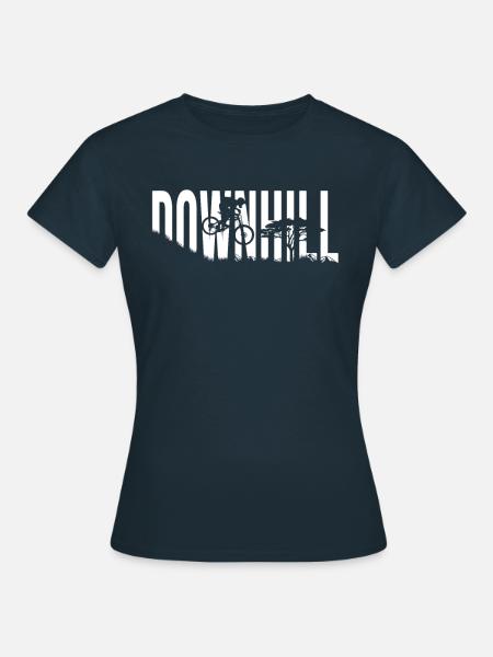 Downhill - Frauen T-Shirt - Navy