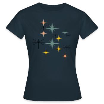 Stars - T-shirt Femme - marine - Devant - AI Model Female 172 dark (172cm)