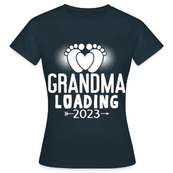 2023 Grand-mère Chargement Future Grand-mère 2023 Grand-mère - T-shirt Femme - marine - Devant - AI Model Female 172 dark (172cm)