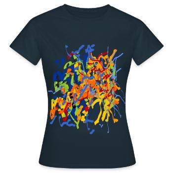 Mukti - T-shirt Femme - marine - Devant - AI Model Female 172 dark (172cm)