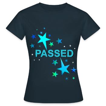 Driver's license passed training passed lobes - Women's T-Shirt - navy - Front - AI Model Female 172 dark (172cm)