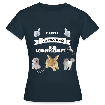 Chemise Maman Animal - T-shirt Femme - marine - Devant - AI Model Female 172 dark (172cm)