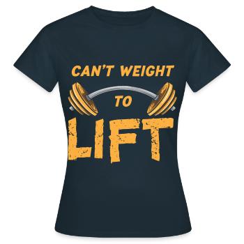 Impossible de soulever des poids pour soulever de l’haltérophilie amusante - T-shirt Femme - marine - Devant - AI Model Female 172 dark (172cm)