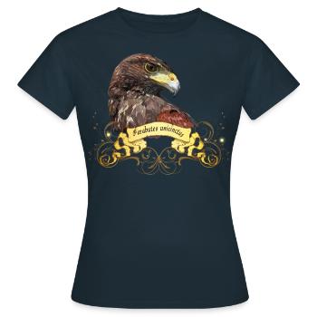 harris hawk - Women's T-Shirt - navy - Front - AI Model Female 172 dark (172cm)