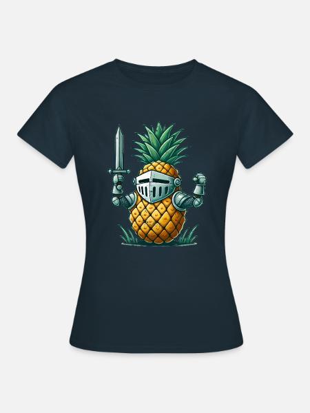 Ananas Ritter - Frauen T-Shirt - Navy