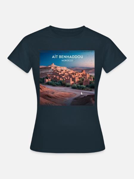 Aït-Ben-Haddou - Frauen T-Shirt - Navy