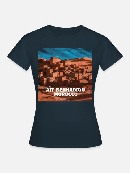 Aït-Ben-Haddou - Frauen T-Shirt - Navy