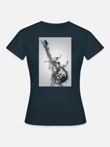 Guitar - Women's T-Shirt - navy