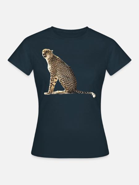 Gepard - Raubkatze - Wildkatze - Katze - Afrika - Frauen T-Shirt - Navy