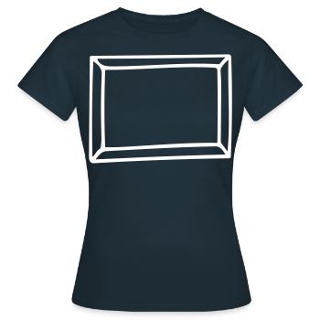 Rahmen - Frauen T-Shirt - Navy - Vorne - AI Model Female 172 dark (172cm)