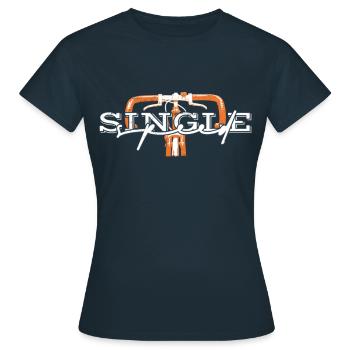 Vélo Single Speed Graphique - T-shirt Femme - marine - Devant - AI Model Female 172 dark (172cm)