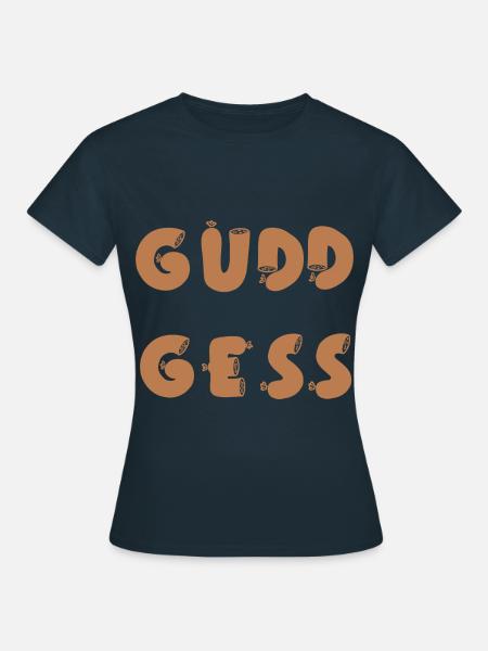 Saarland Saarländisch Gudd Gess Lyoner - Frauen T-Shirt - Navy