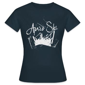 Apres ski - T-shirt Femme - marine - Devant - AI Model Female 172 dark (172cm)