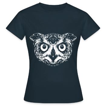 Owl / Eagle Owl / Owl - Women's T-Shirt - navy - Front - AI Model Female 172 dark (172cm)