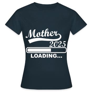 Chargement de la mère 2025, femme enceinte 2025 - T-shirt Femme - marine - Devant - AI Model Female 172 dark (172cm)