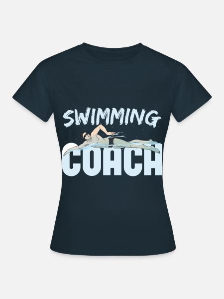 Swimming Coach Swim Coach - Women's T-Shirt - navy