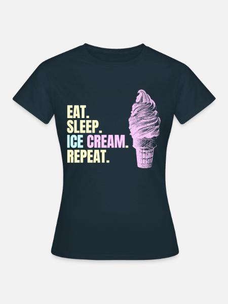 Ice Cream - Women's T-Shirt - navy
