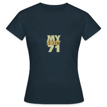 Sweet 71 - Women's T-Shirt - navy - Front - AI Model Female 172 dark (172cm)