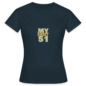Sweet 51 - Women's T-Shirt - navy - Front - AI Model Female 172 dark (172cm)