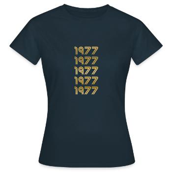 Style 1977 - Frauen T-Shirt - Navy - Vorne - AI Model Female 172 dark (172cm)