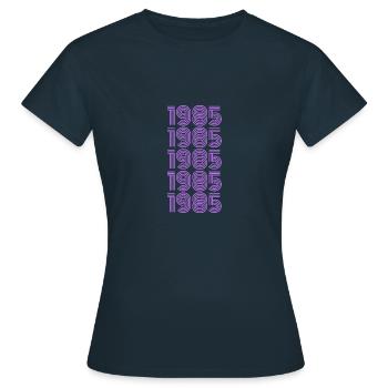 Sportart 1985 - Frauen T-Shirt - Navy - Vorne - AI Model Female 172 dark (172cm)