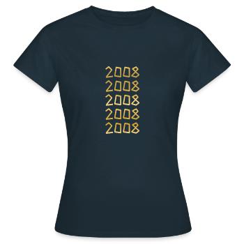 Liberté 2008 - T-shirt Femme - marine - Devant - AI Model Female 172 dark (172cm)