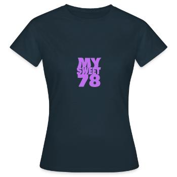 Sweet 78 - Women's T-Shirt - navy - Front - AI Model Female 172 dark (172cm)