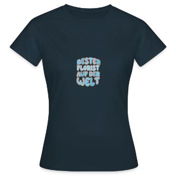 Florist - Frauen T-Shirt - Navy - Vorne - AI Model Female 172 dark (172cm)