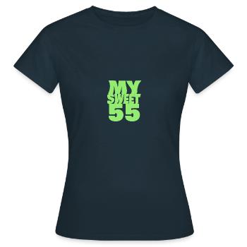 Sweet 55 - Women's T-Shirt - navy - Front - AI Model Female 172 dark (172cm)
