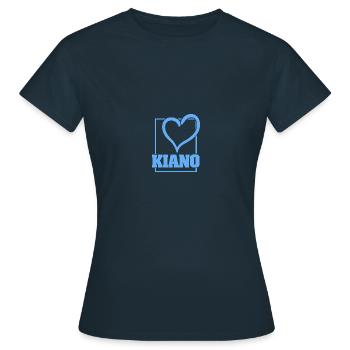 Kiano - Frauen T-Shirt - Navy - Vorne - AI Model Female 172 dark (172cm)